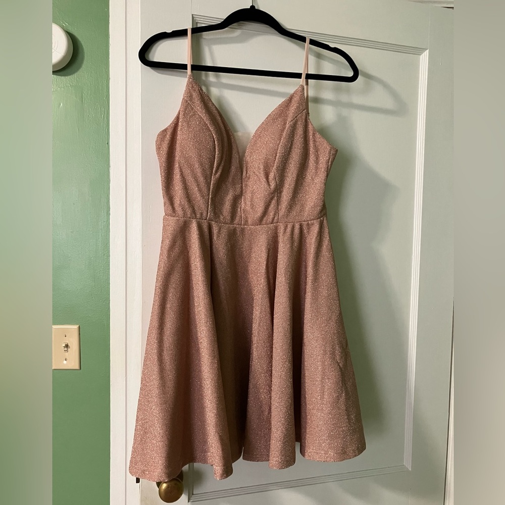Champagne Colored Party Dress